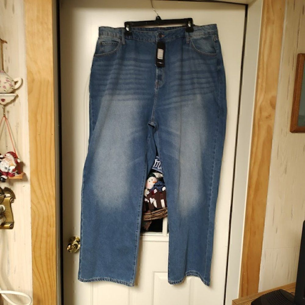 New Fashion Nova On The Down Low Slouchy Dad Jeans Size Women's 20